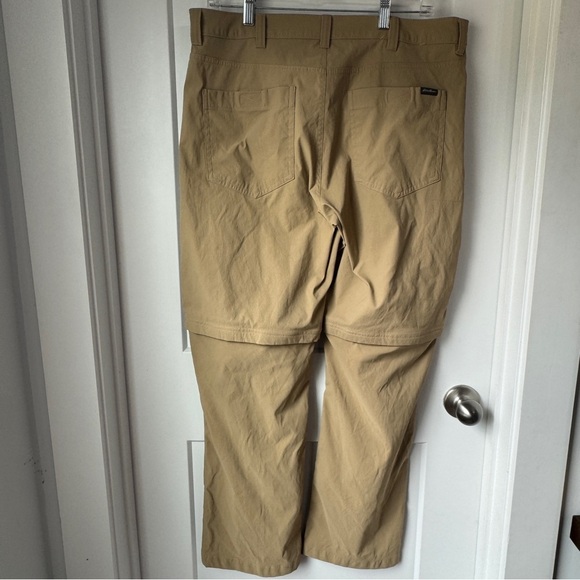 Eddie Bauer Men’s Khaki Convertible Tech Pants Size 36×30 Outdoor Hiking Nylon - Picture 9 of 9